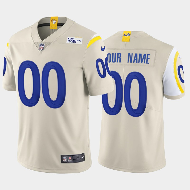 Youth Cream Los Angeles Rams ACTIVE PLAYER Custom 2020 New Vapor Untouchable Limited Stitched NFL Jersey